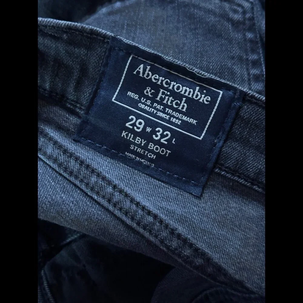 Abercrombie & Fitch Jeans 29 x 32 Mens Kilby Bootcut Denim Stretch Distressed